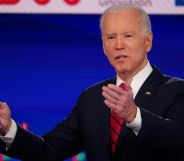 Democratic presidential hopeful former US vice president Joe Biden