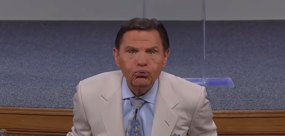 Kenneth Copeland blows wind of god