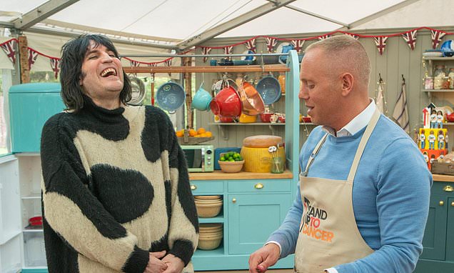 Noel Fielding and Judge Rinder on Bake Off