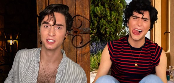 YouTuber Benito Skinner slipped into the roles of both Armie Hammer as Oliver and Timothée Chalamet as Elio