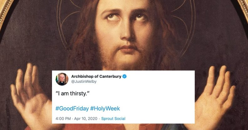The Archbishop of Canterbury tweeted on Good Friday "I am thirsty" and, well, sin happened. (DeAgostini/Getty Images)