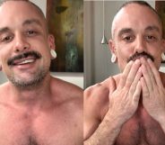Project Runway winner Geoffrey Mac has launched an OnlyFans account. (Screen captures via Instagram)