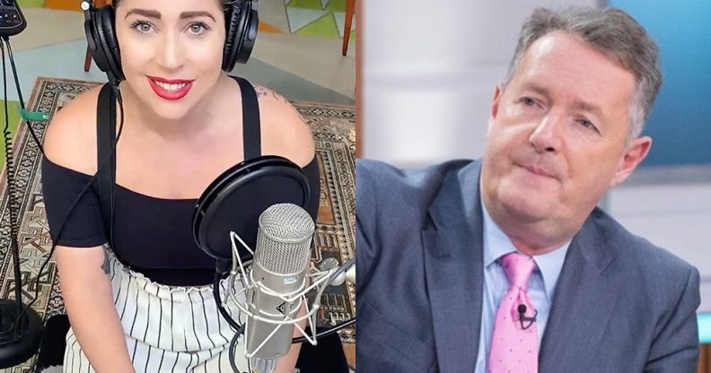 Lady Gaga and Piers Morgan