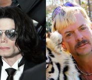 Michael Jackson owned the alligators in Tiger King star Joe Exotic's roadside petting zoo. (Kevork Djansezian-Pool via Getty Images/Netflix)