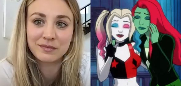 Kaley Cuoco, who voices Harley Quinn in the titular cartoon series, has teased her character's blossoming relationship with Poison Ivy. (Screen capture via YouTube/DC Universe)