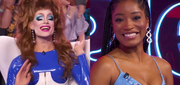 Singled Out host Keke Palmer and drag queen contestant
