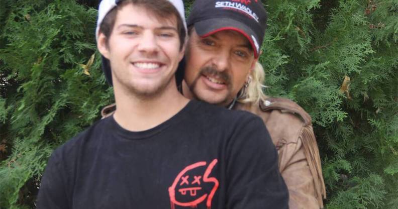 Tiger King stars Joe Exotic (R) and Dillon Passage. (Instagram)