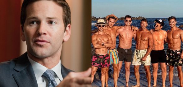 Aaron Schock, once rising star of the Republican Party, was pictured at a Mexican resort town, prompting outrage from LGBT+ community leaders. (Tom Williams/CQ Roll Call via Getty Images/ Instagram)