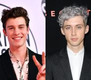 A Twitter user spotted a pretty remakarable difference between twins Shawn Mendes (L) and Troye Sivan (R) when it comes to their choking tact. ( Emma McIntyre/Getty Images For dcp/Jason LaVeris/FilmMagic)