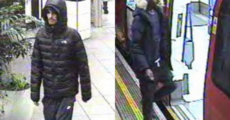 London law enforcement are seeking to speak to the two individuals pictures relating to an alleged "homophobic and transphobic" incident. (BTP)