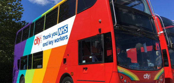 Bus company apologises after rebranding a Pride bus into an NHS bus