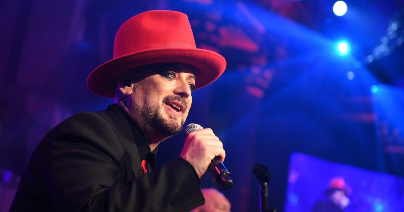 The singer Boy George, who was jailed in 2009 for imprisoning a male escort