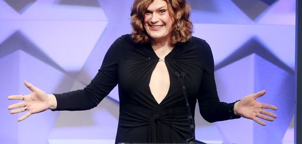 trans matrix Director Lilly Wachowski accepts award for Outstanding Drama Series onstage during the 27th Annual GLAAD Media Awards at the Beverly Hilton Hotel on April 2, 2016
