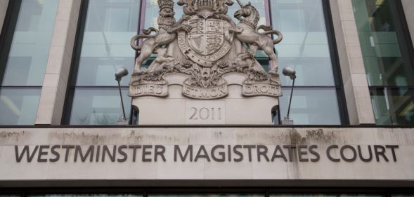 Westminster Magistrates Court in London, England, United Kingdom. (