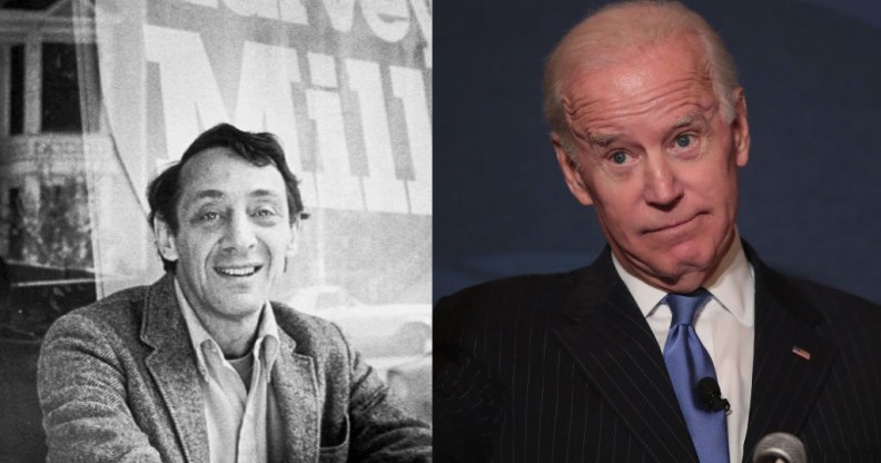 Harvey Milk Joe Biden Stuart Milk