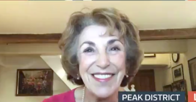 Former Conservative Party lawmaker Edwina Currie sparred with Good Morning Britain hosts over coronavirus guidelines. (Screen capture via ITV)