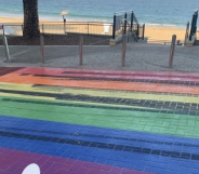 Cowardly homophobes repeatedly vandalise town's rainbow crossing