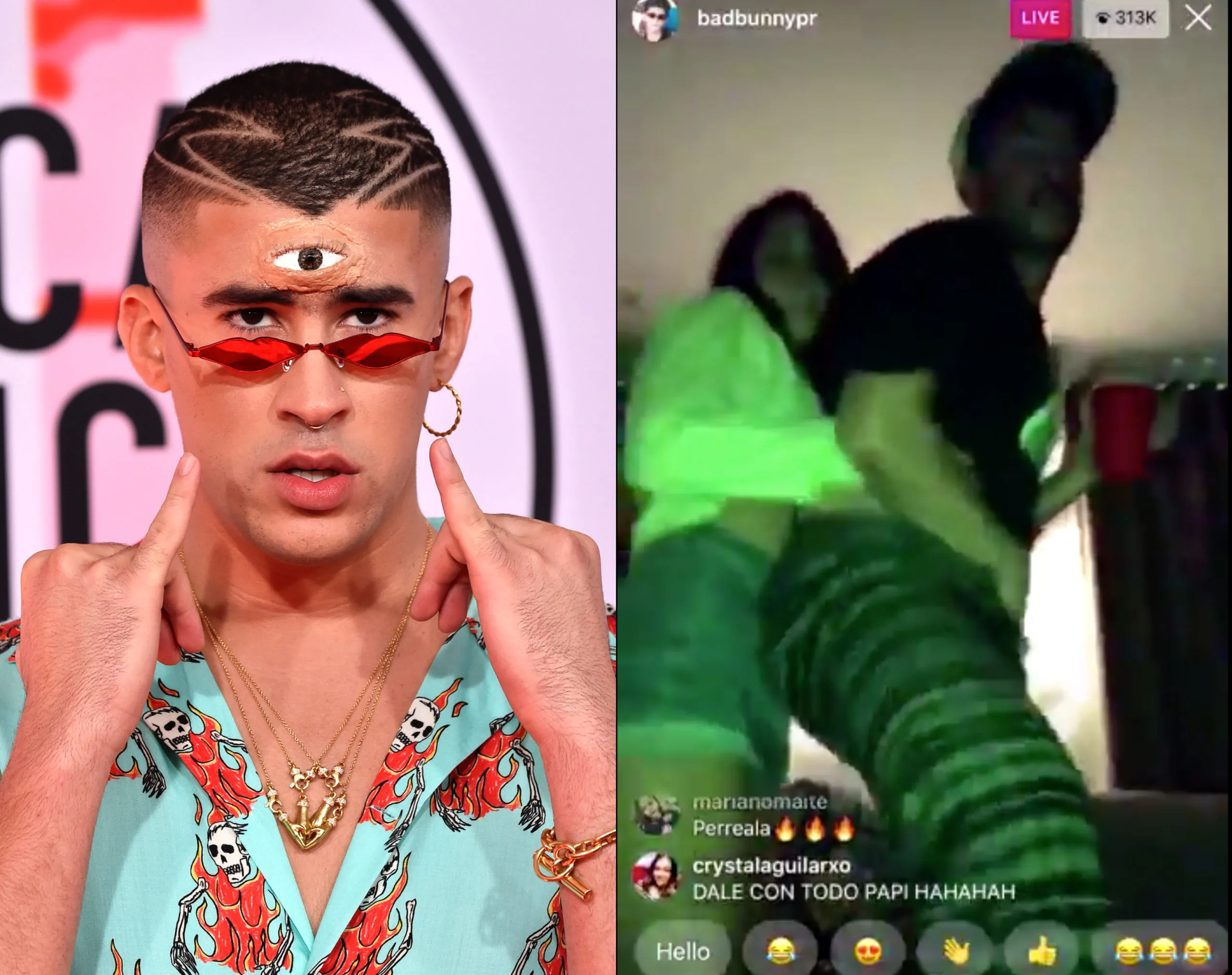 Bad Bunny Gay Twitter loses it over bottom of my dreams video