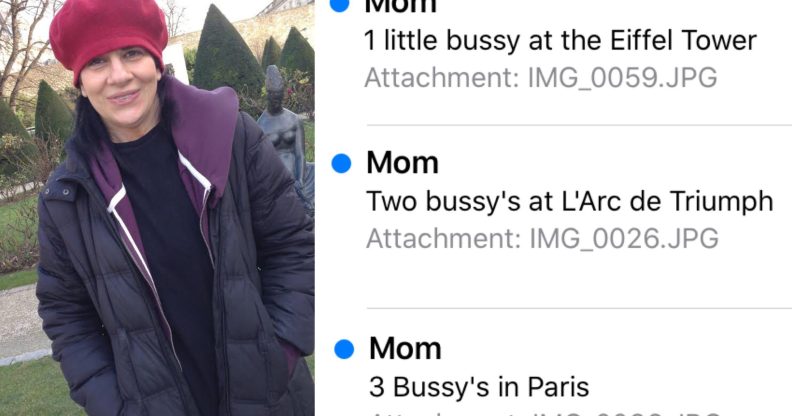 A gay guy's mum, after being told "bussy" meant "boy", innocently used her new favourite word in some emails. (Twitter)
