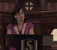 Rosaria Butterfield identified as a lesbian before converting to Christianity and marrying a man