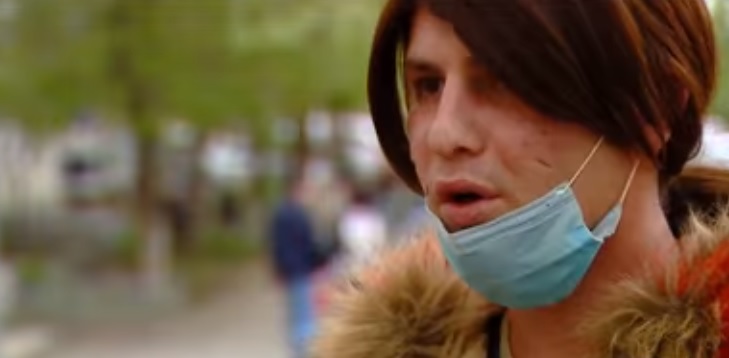 Sesili Tsomaia, of Tbilisi, Georgia, has alleged that she was savagely beaten by police