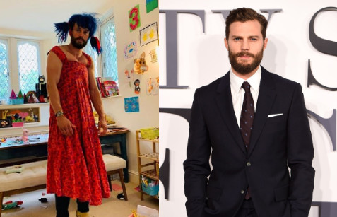 Jamie Dornan drag Jenny Instagram