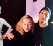 Madonna hugging Steven Klein