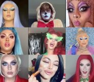 The Drag Race UK queens took part in a pass the brush TikTok challenge and those ketchup-stained joggers you've been wearing for three days just spontaneously combusted. (Screen captures from Twitter)