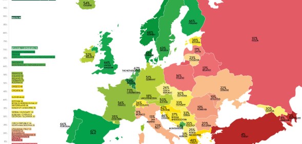 ILGA-Europe Rainbow Map 2020