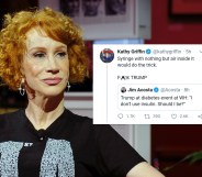 Comediam Kathy Griffin garnered outrage from conservatives for tweeting about US president Donald Trump. (John Sciulli/Getty Images for Playboy Playhouse)