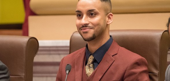 Phillipe Cunningham, a Black transgender man who sits on Minneapolis city council
