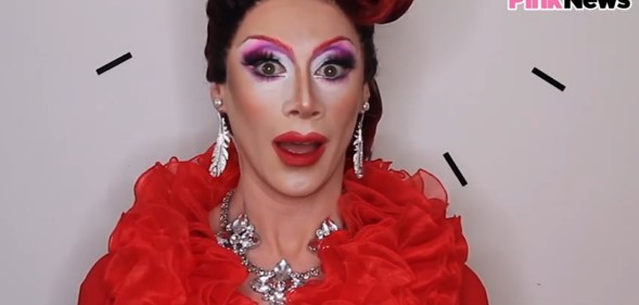 Divina De Campo drag make-up PinkNews Pride for All