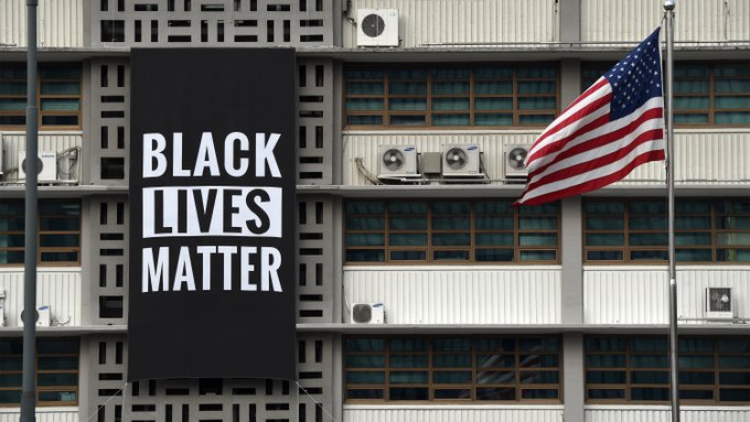 US embassy Black Lives Matter
