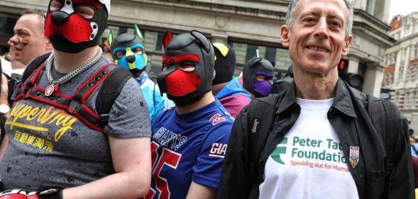 Peter Tatchell during Pride in London 2019
