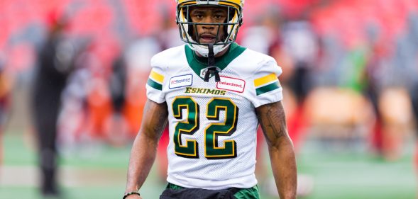 Former Edmonton Eskimos players Christion Jones