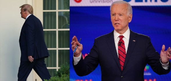 President Donald Trump and Joe Biden