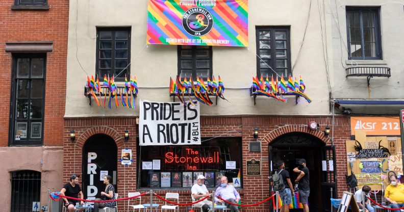 A view outside the Stonewall Inn on June 26, 2020 in New York City.