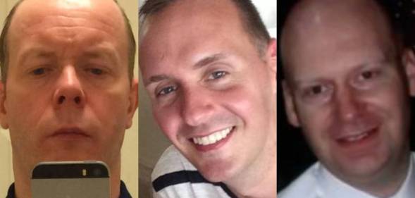 David Wails, Joe Ritchie-Bennett and James Furlong (L-R) have been named as the victims of the Reading terror attack.