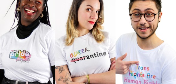 Pride for All PinkNews t-shirts