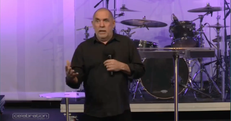 Murray Watkinson, the founder of Christchurch’s Celebration Centre church. (Screen capture via Stuff)