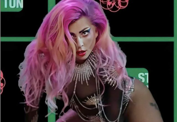 Lady Gaga left viewers stunned when she made a sudden appearance at an online fundraiser. (Screen capture via YouTube)