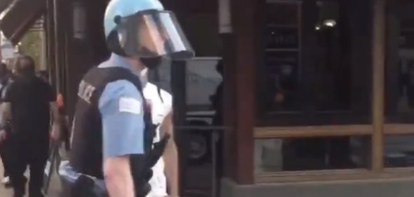 Police investigate cop for homophobic slur at Black Lives Matter protest