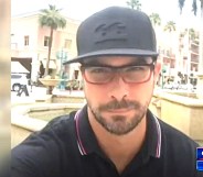 Shane Cullinan, a bartender at a Florida queer bar, was spat at for reprimanding a patron for not wearing a mask. (Screen capture via 7 News/Facebook)