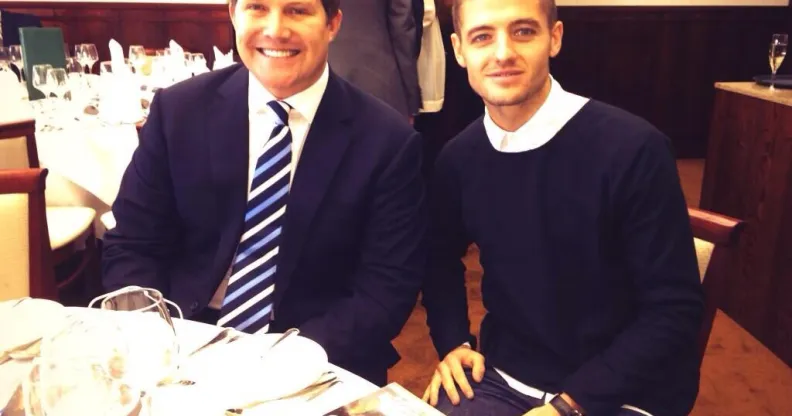 David Haigh with Robbie Rogers