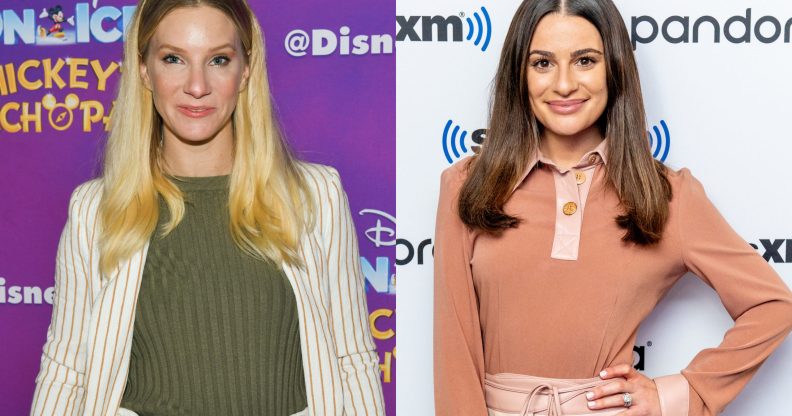 Heather Morris (L) is the latest former Glee actor to lit into Lea Michele. (Rodin Eckenroth/Getty Images/Roy Rochlin/Getty Images)
