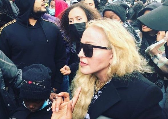 Madonna chants 'No justice, no peace' at Black Lives Matter protest