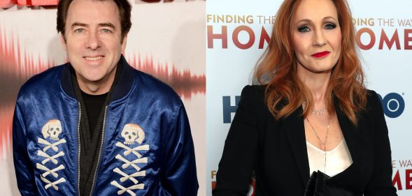 Jonathan Ross (L) has backed JK Rowling amid a torrent of criticism for the author tweets on trans lives. (Dave J Hogan/Dave J Hogan/Getty Images/Tayfun Coskun/Anadolu Agency via Getty Images)
