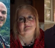 Donald Zarda, Aimee Stephens and Gerald Bostock (L-R) have helped secure LGBT+ rights for millions