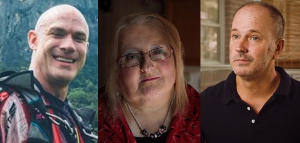 Donald Zarda, Aimee Stephens and Gerald Bostock (L-R) have helped secure LGBT+ rights for millions