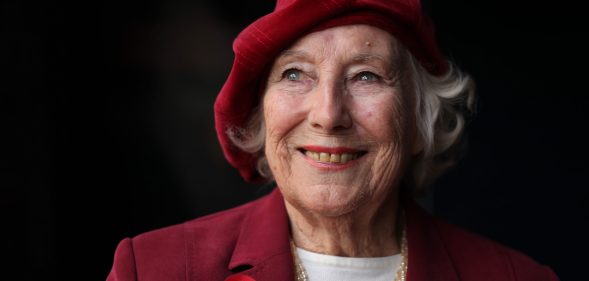Dame Vera Lynn smiling